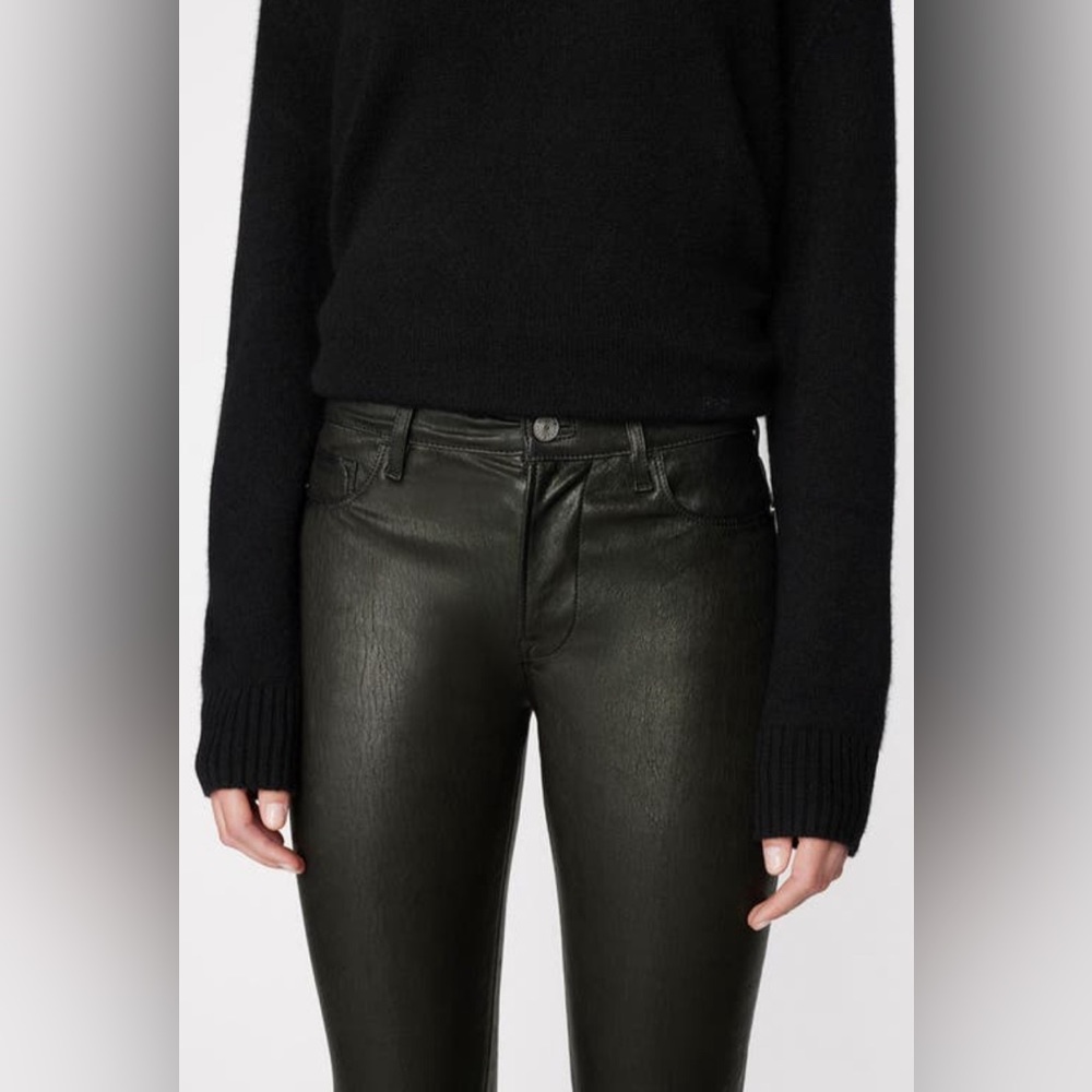 FRAME
Le High Ankle Straight Leg
Leather Jeans - Picture 6 of 7